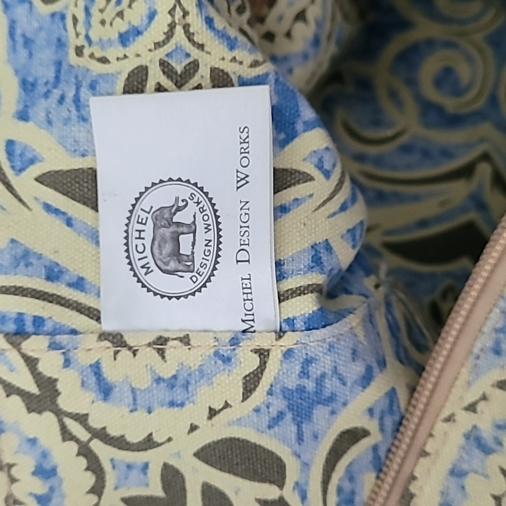 Cotton & Jute crab/shell printed beach bag - Picture 4 of 5